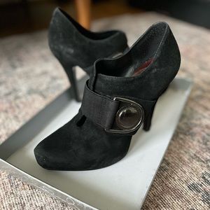 Jessica Simpson black suede booties, JS-Roha, size 7.5